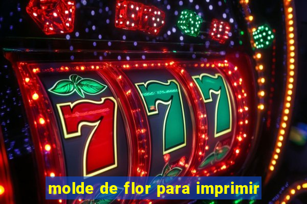 molde de flor para imprimir